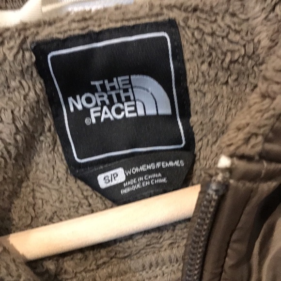 The North Face Brown Fuzzy Zip Up Jacket - Picture 7 of 9